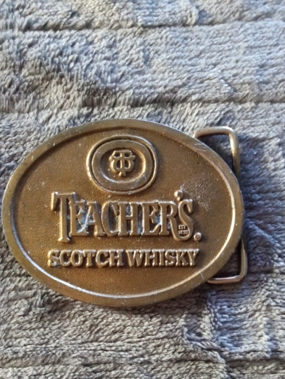 Teacher's Scotch Whisky Vintage Belt Buckle
